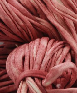Rosa trikåtrasa batikfärgad
